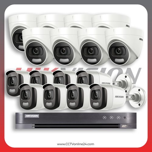 PAKET HIKVISION - ANALOG HD 5.0 2MP COLORVU FIXED 16CH